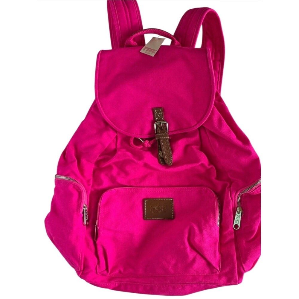 VICTORIA’S SECRET LOVE PINK Y2K School bag BACKPACK canvas light BAG NEW W/TAG